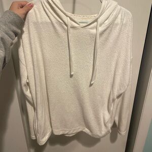 white oversized hoodie